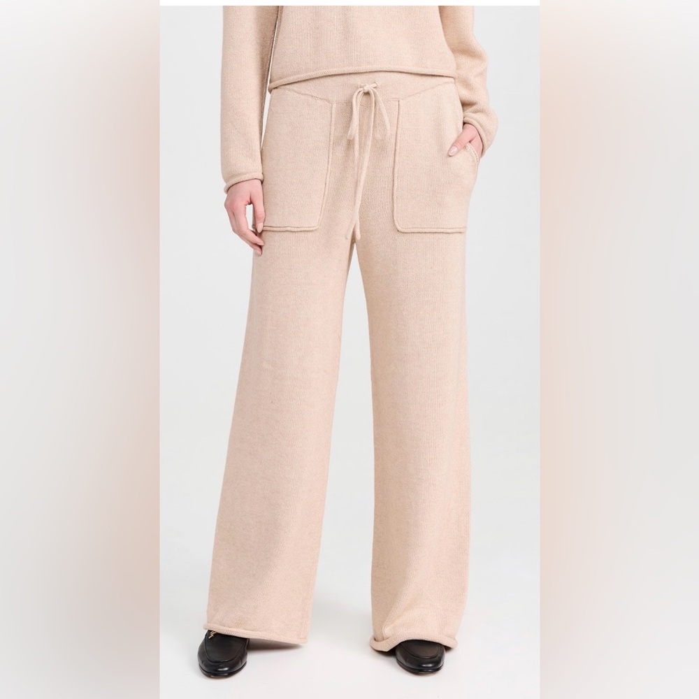 AMO
Mara Lounge Pants Cream Wide Leg XS